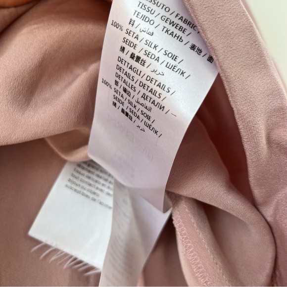 Stella McCartney silk blush pink top blouse long sleeves 36 - Picture 10 of 10